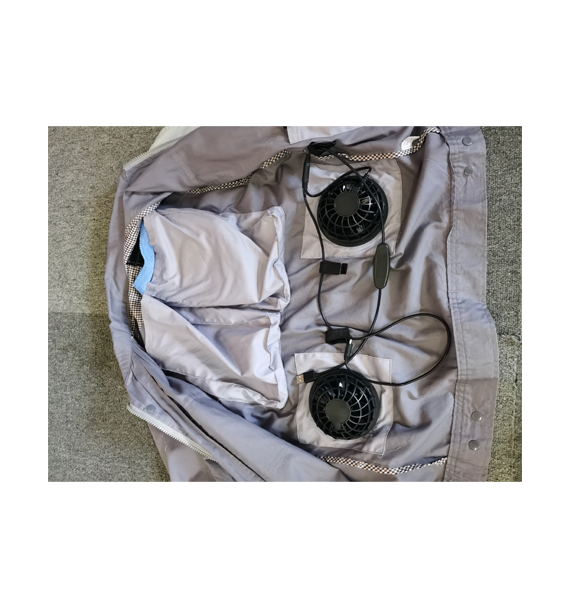 Jaqueta de trabalho com ar condicionado Senjoy, verão quente com ventiladores frescos