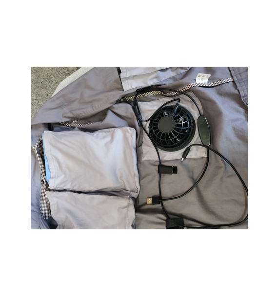 Jaqueta de trabalho com ar condicionado Senjoy, verão quente com ventiladores frescos