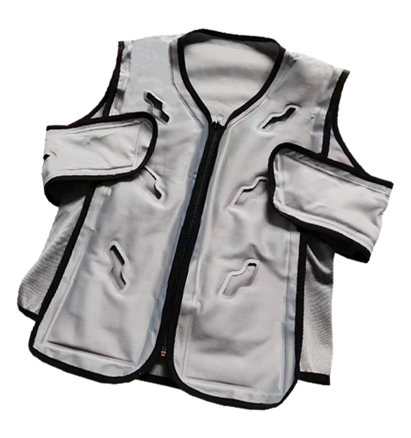 Roupas de resfriamento com circulação de água em TPU Senjoy, bomba silenciosa, ajuste ajustável, com fonte de alimentação portátil, para trabalho externo