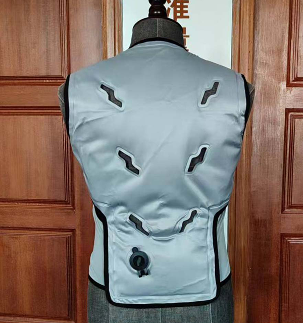 Roupas de resfriamento com circulação de água em TPU Senjoy, bomba silenciosa, ajuste ajustável, com fonte de alimentação portátil, para trabalho externo
